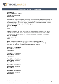 full agency registration form