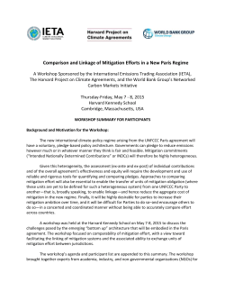 Comparison and Linkage of Mitigation Efforts in a New Paris Regime