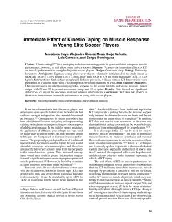 Immediate Effect of Kinesio Taping on Muscle Response in Young