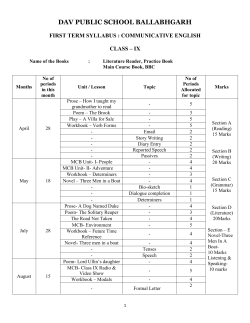 Class - IX - dav public school