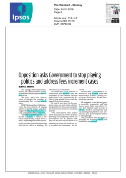 Opposition asks Government to stop playing politics and address