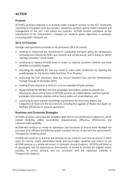 ACTION - ACT Department of Treasury