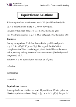 Equivalence Relations
