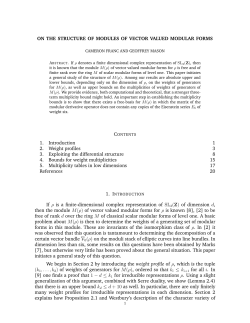 On the structure of modules of vector valued modular forms