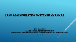 San san htay Range officer forest department 12.6.2017