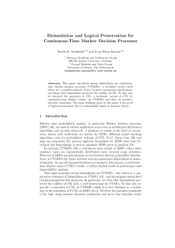 Bisimulation and Logical Preservation for Continuous