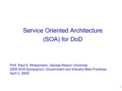Service Oriented Architecture (SOA)