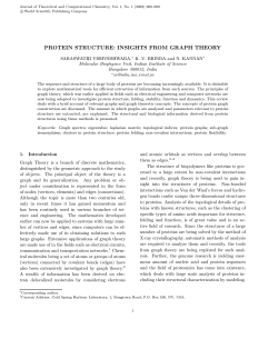 protein structure: insights from graph theory