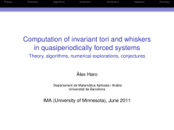 Computation of invariant tori and whiskers in quasiperiodically