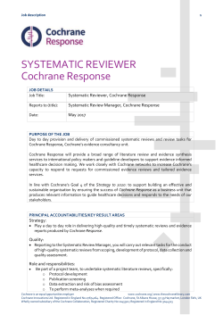 systematic reviewer