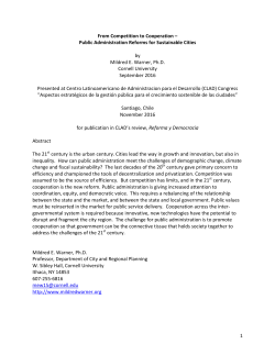 1 From Competition to Cooperation &ndash; Public Administration Reforms