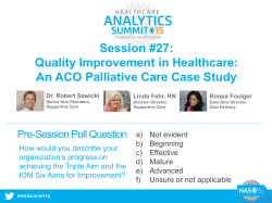 Presentation Template - Healthcare Analytics Summit 2017
