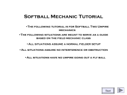 Softball Mechanics - Chattahoochee Officials