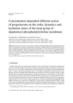 Concentration dependent different action of progesterone