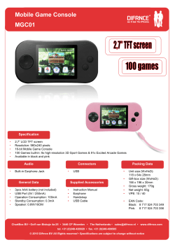 Mobile Game Console MGC01