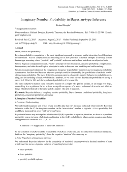 Imaginary Number Probability in Bayesian