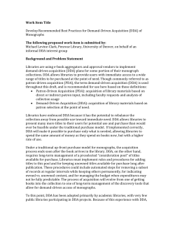 NISO Proposed Work Item DDA - Amended May 15 per BusInfo