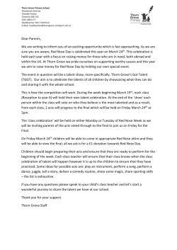 Red Nose Day March17 - Thorn Grove Primary School