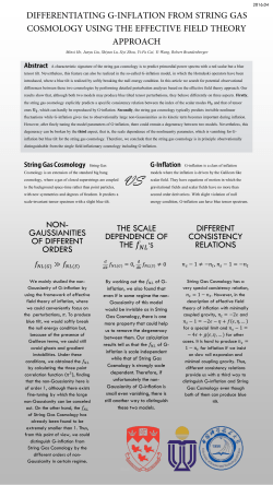 DIFFERENTIATING g-Inflation from string gas cosmology using the