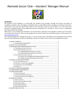 ASC Norcal Team Managers Manual