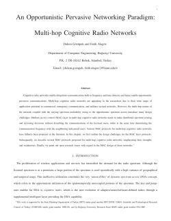 An Opportunistic Pervasive Networking Paradigm: Multi