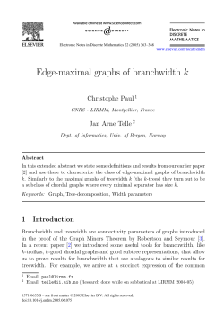 Edge-maximal graphs of branchwidth k