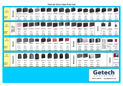Tech Air Carry Case Price List
