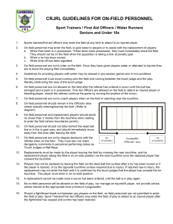 cdrl guidelines for on-field personnel