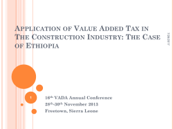 Recent Developments and challenges in VAT Implementation in