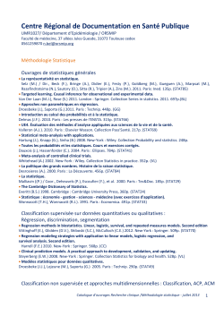 methodologie statistique