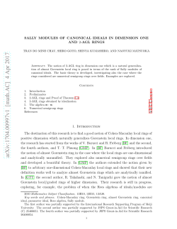 Sally modules of canonical ideals in dimension one and 2