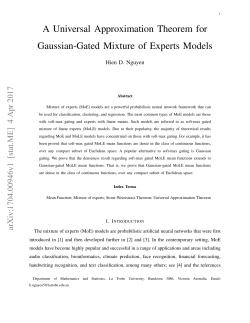 A Universal Approximation Theorem for Gaussian-Gated