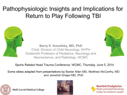 Pathophysiologic Insights and Implications for Return to Play