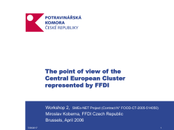 National Priority &ndash; Czech Republic Priorities