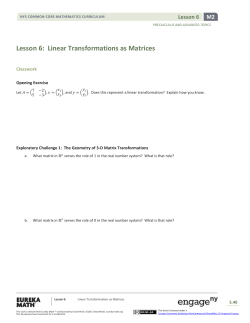 Precalculus Module 2, Topic B, Lesson 6: Teacher