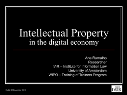 Intellectual Property in the Digital Economy