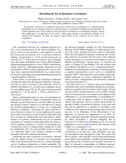 Bounding the Set of Quantum Correlations
