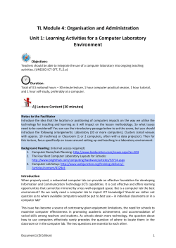 Module IV: Organisation and Administration