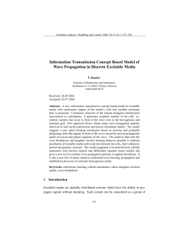 Information Transmission Concept Based Model of Wave