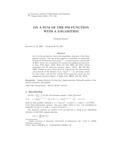 on a sum of the psi function with a logarithm