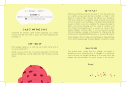 object of the game setting up let`s play! game end