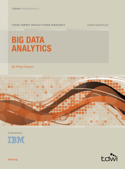 Big Data Analytics - Tech Advocate Group