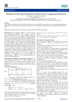 Method of Solving Extension of Interval in Assignment Problem