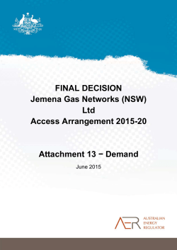 (NSW) Ltd Access Arrangement 2015