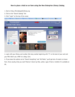 How to place a hold on an item using the New Enterprise Library