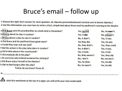 Bruce*s email * follow up