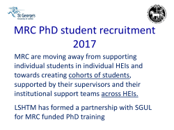 Research Degrees Committee (SGUL) - MRC LID website