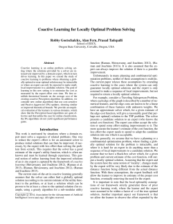 Coactive Learning for Locally Optimal Problem Solving