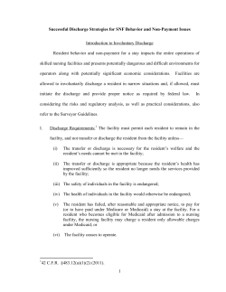 Successful Discharge Strategies for SNF Behavior and Non