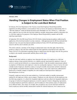 Handling Changes in Employment Status When First Position is